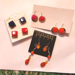 Lot of vintage earrings 6 pairs